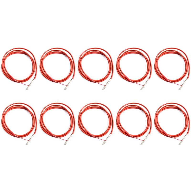 Wellness X - 10X2 สาย PT1000 เซ็นเซอร์อุณหภูมิ Thermistor ซิลิโคนเจลเคลือบ