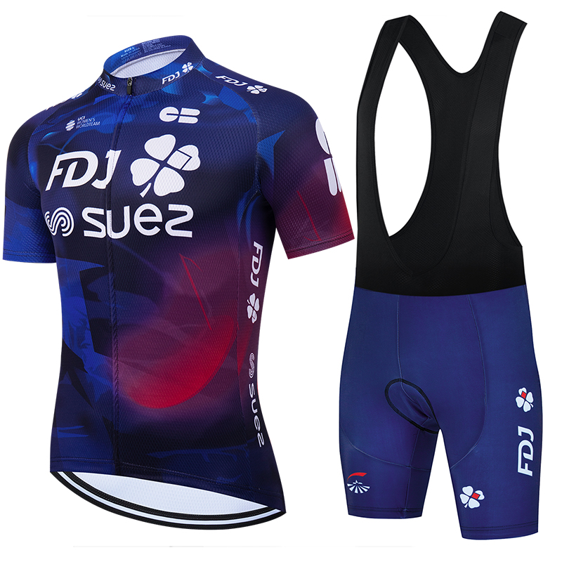 Wellness X - 2025 FDJทีมฤดูร้อนจักรยานเสื้อผ้าผู้ชายใหม่จักรยานสวมใส่เสื้อผ้าแข่งBreathableขี่จักรยานJerseyชุดRopa Ciclismo Maillot