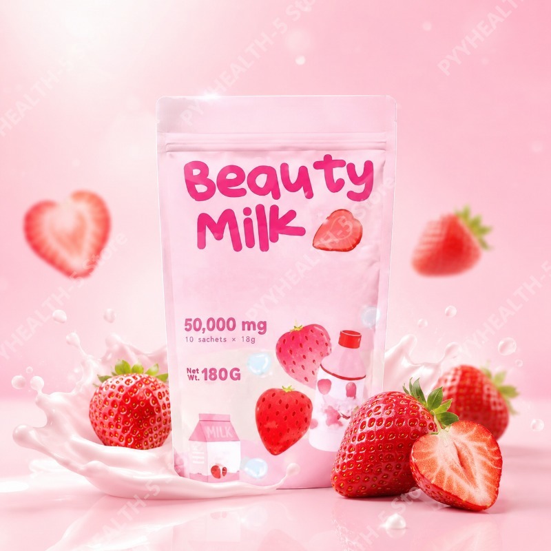 Wellness X - เครื่องดื่มลิ้นจี่ผสมคอลลาเจนและสารสกัดจากผลไม้ – เครื่องดื่มเพื่อสุขภาพประจำวันจากธรรมชาติ 10 ซอง x