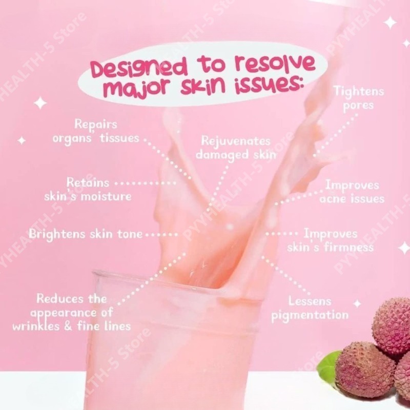 เครื่องดื่มลิ้นจี่ผสมคอลลาเจนแ - Wellness X บทวิจารณ์และราคา